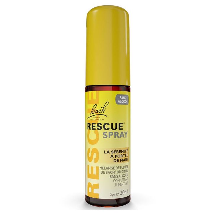 Spray La S&eacute;r&eacute;nit&eacute; &agrave; Port&eacute;e de Mains sans alcool Rescue - spray de 20ml