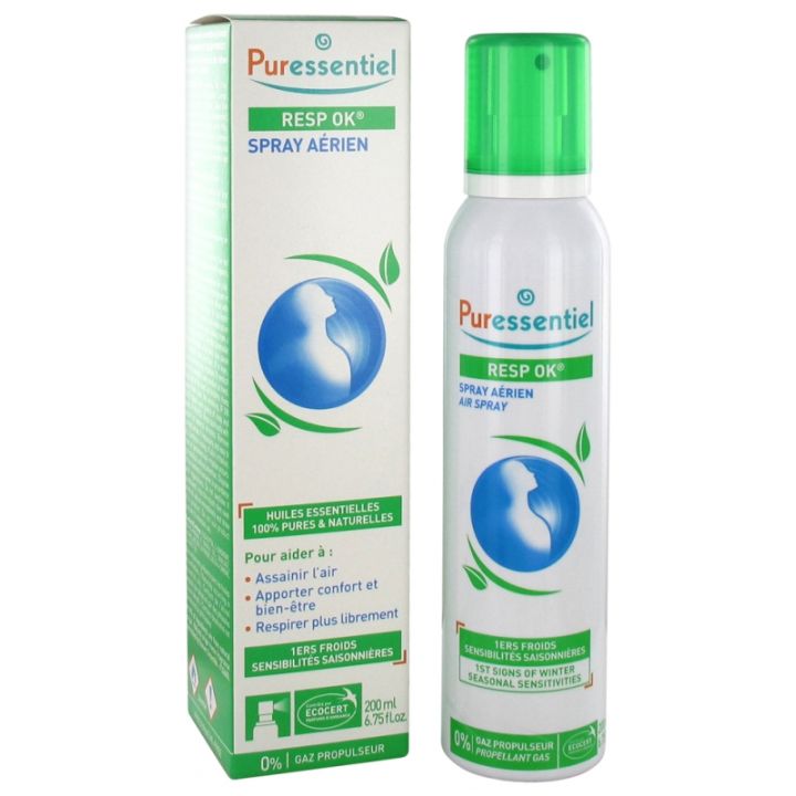 Spray a&eacute;rien resp ok huiles essentielles Puressentiel - spray de 200 ml