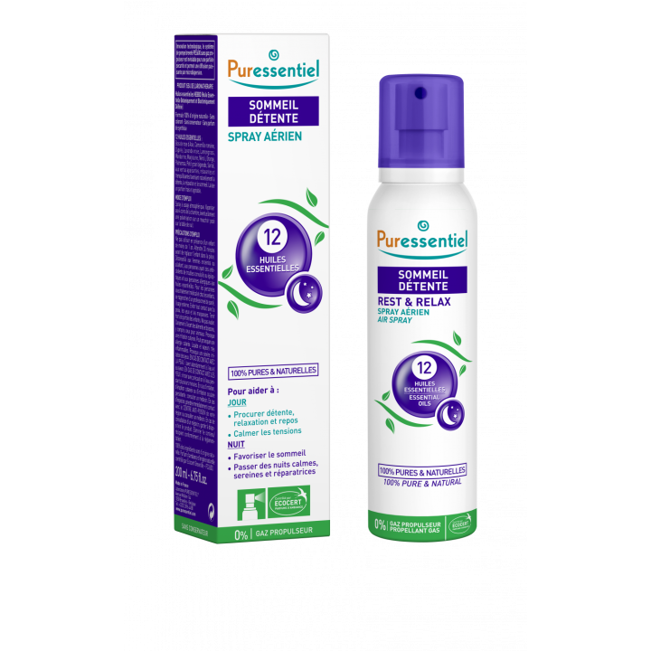 Spray a&eacute;rien sommeil d&eacute;tente Puressentiel - spray de 200 ml