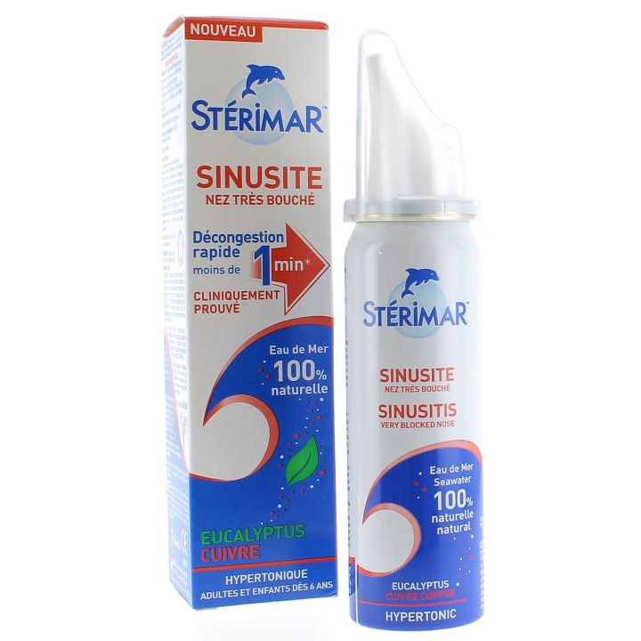 Sinusite nez tr&egrave;s bouch&eacute; St&eacute;rimar - spray de 50 ml