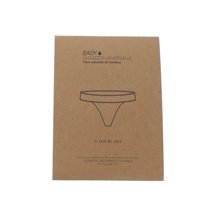 String menstruel Easy - un string et sa poche de lavage