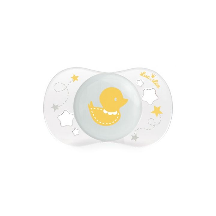 Sucette silicone anatomique 0-2 mois Luc et L&eacute;a - une sucette
