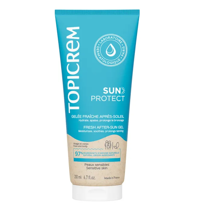 Sun Protect gel&eacute;e fra&icirc;che apr&egrave;s-soleil Topicrem - tube de 200ml