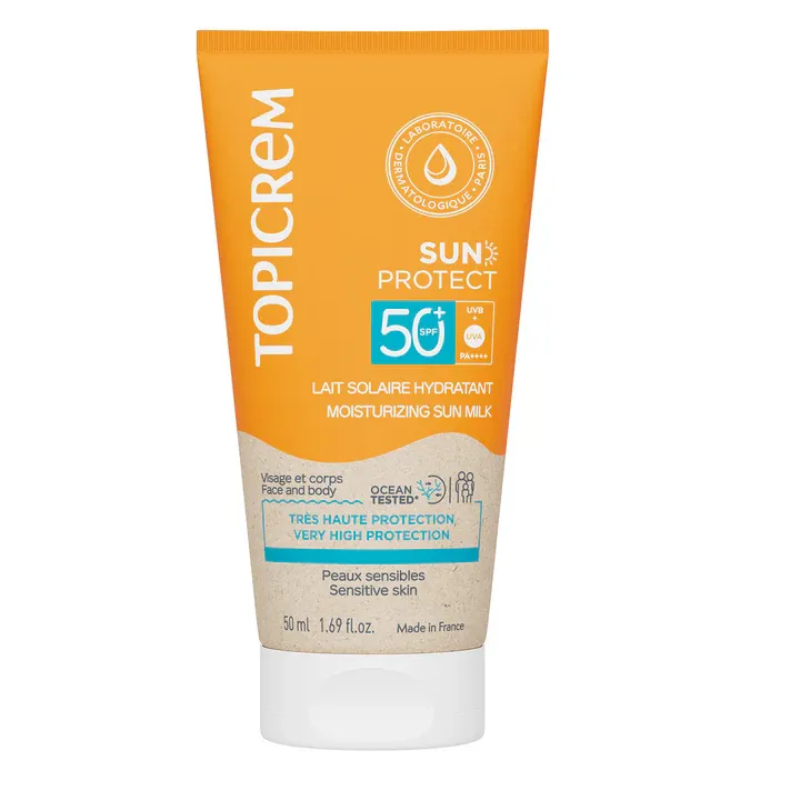 Sun Protect lait solaire hydratant SPF50 Topicrem - tube de 50ml