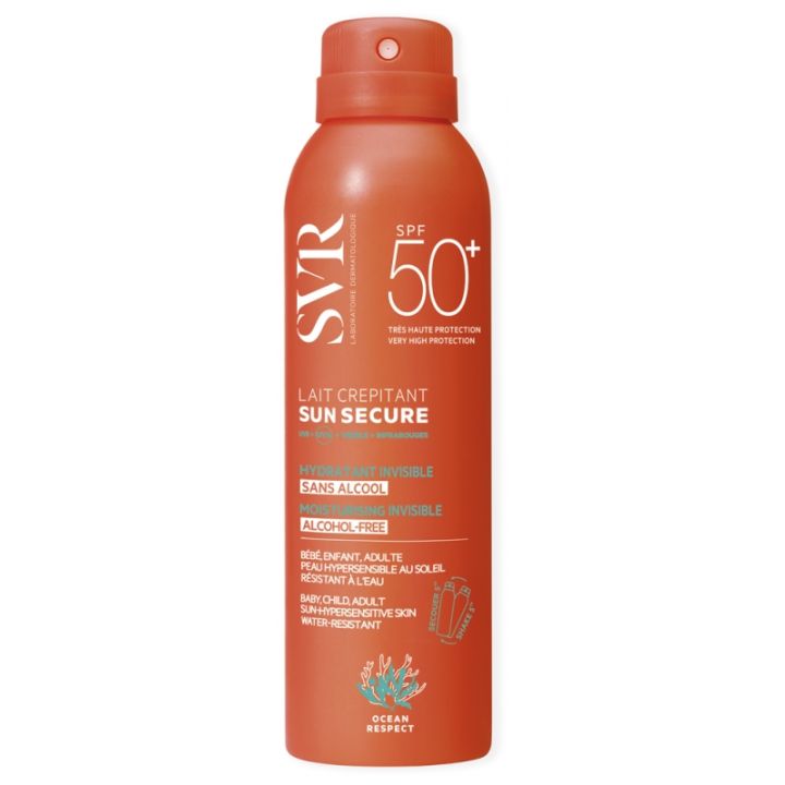 Sun Secure Lait cr&eacute;pitant SPF50+ SVR - spray de 200 ml