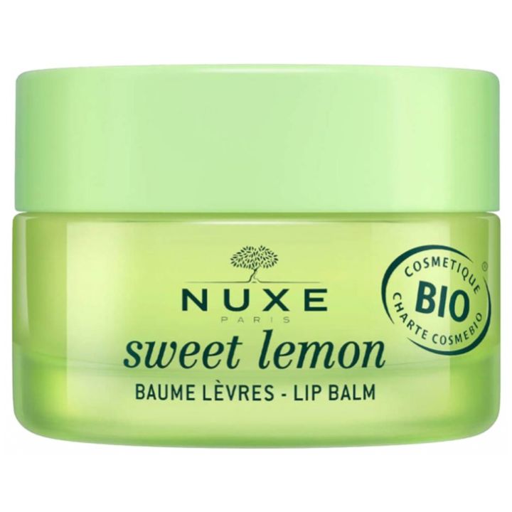 Sweet Lemon Baume l&egrave;vres bio Nuxe - pot de 15 g