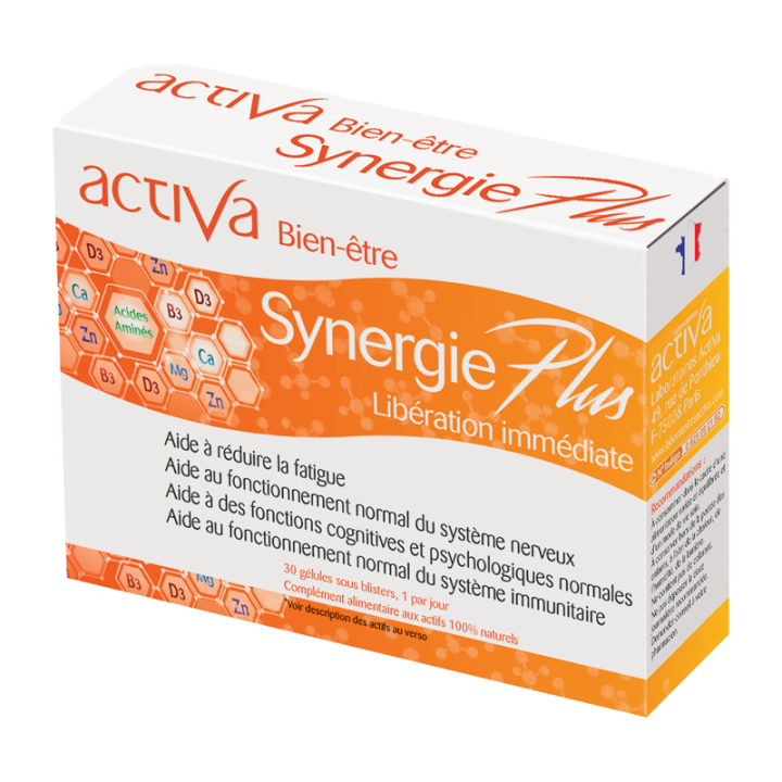 Synergie plus Activa bien-&ecirc;tre - bo&icirc;te de 30 g&eacute;lules
