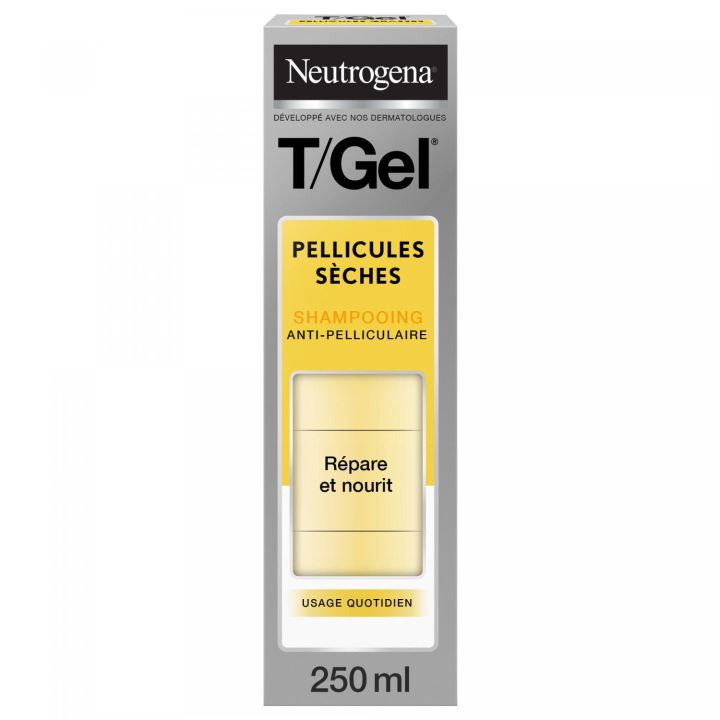 T/Gel Shampooing Antipelliculaire pellicules s&egrave;ches Neutrogena - flacon de 250ml