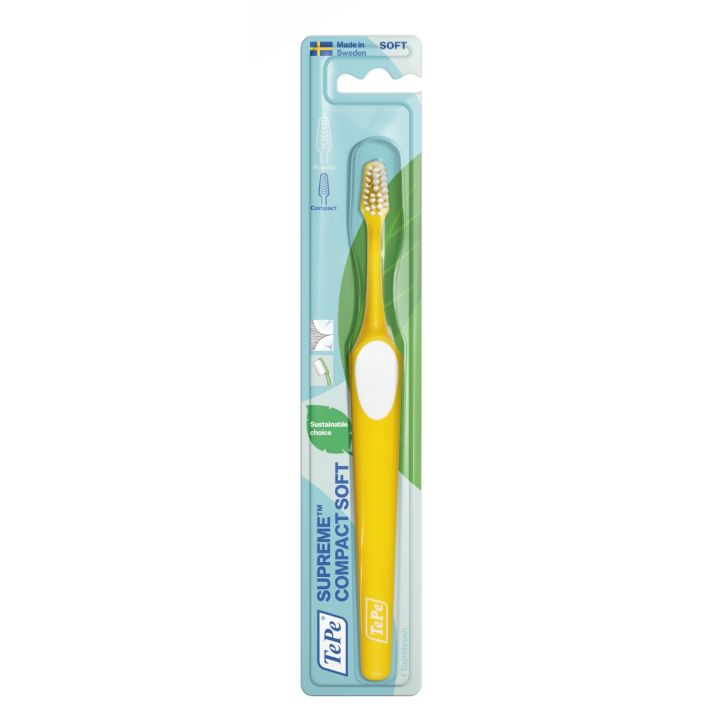 Brosse &agrave; dents supreme compact soft TePe - 1 brosse &agrave; dents