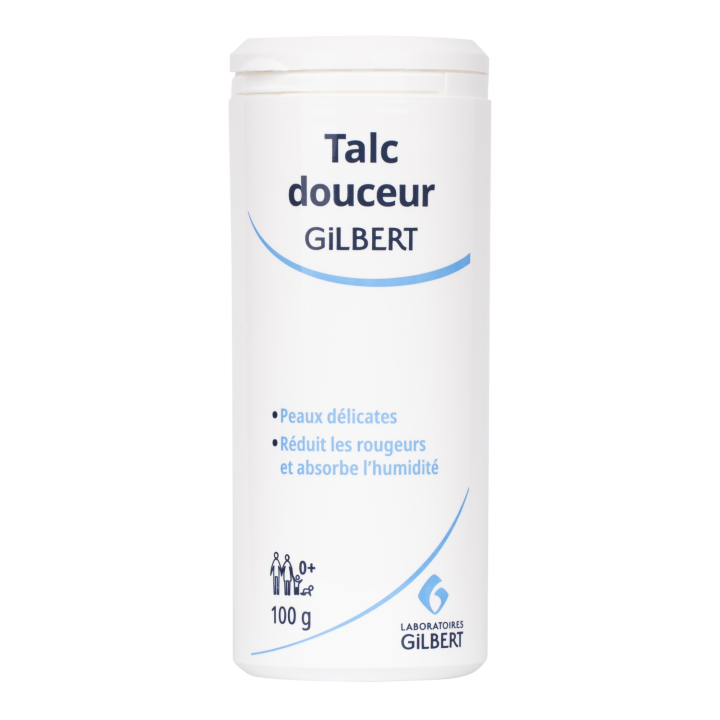 Talc douceur b&eacute;b&eacute; Gilbert - tube de 100 g