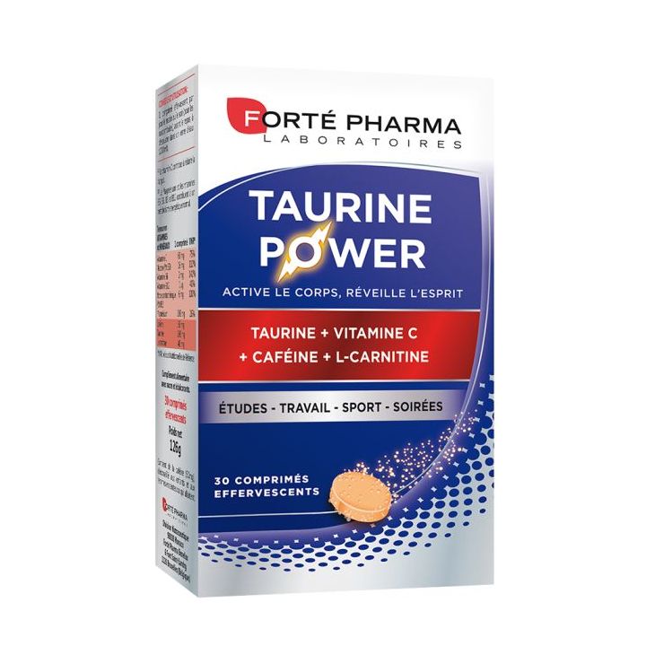 Taurine power Fort&eacute; pharma &eacute;nergie - 30 comprim&eacute;s effervescent