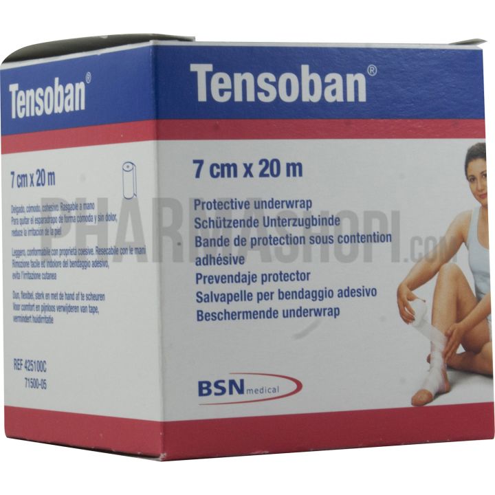 Tensoban bande de protection sous contention BSN M&eacute;dical - bande de 7 cm x 20 m