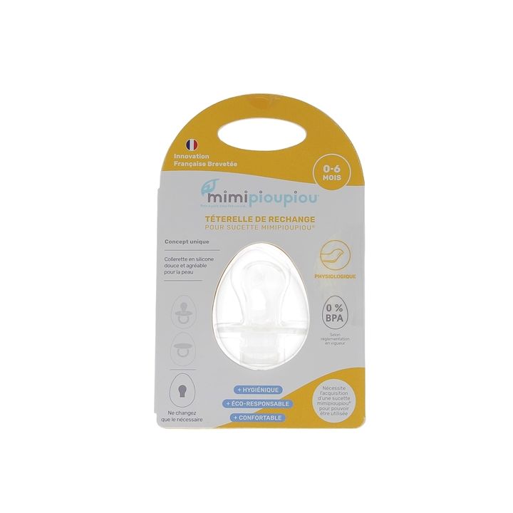 T&eacute;terelle physiologique adaptable 0-6 mois Mimipioupiou - une t&eacute;terelle