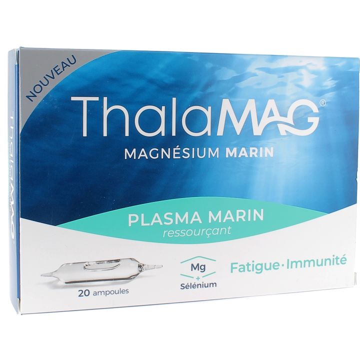 Thalamag Magn&eacute;sium Marin Ressour&ccedil;ant - bo&icirc;te de 20 ampoules