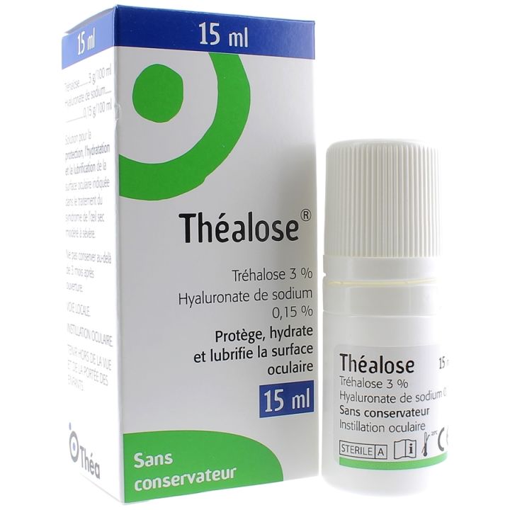 Th&eacute;alose solution oculaire - flacon de 15 ml