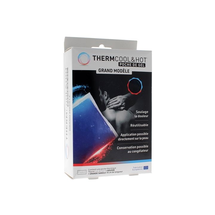 Thermcool&hot Poche de gel grand mod&egrave;le - bo&icirc;te d'une poche de 17x26cm
