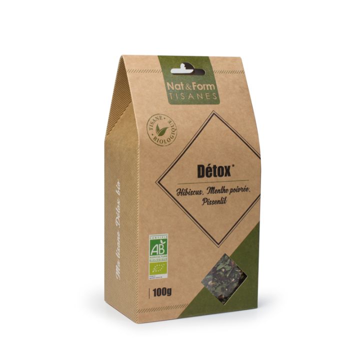 Tisane d&eacute;tox Bio Nat&Form - sachet de 100 g