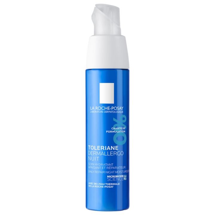 Tol&eacute;riane Dermallergo nuit La Roche-Posay - flacon-pompe de 40 ml