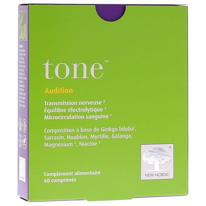 Tone Audition New Nordic - bo&icirc;te de 60 comprim&eacute;s