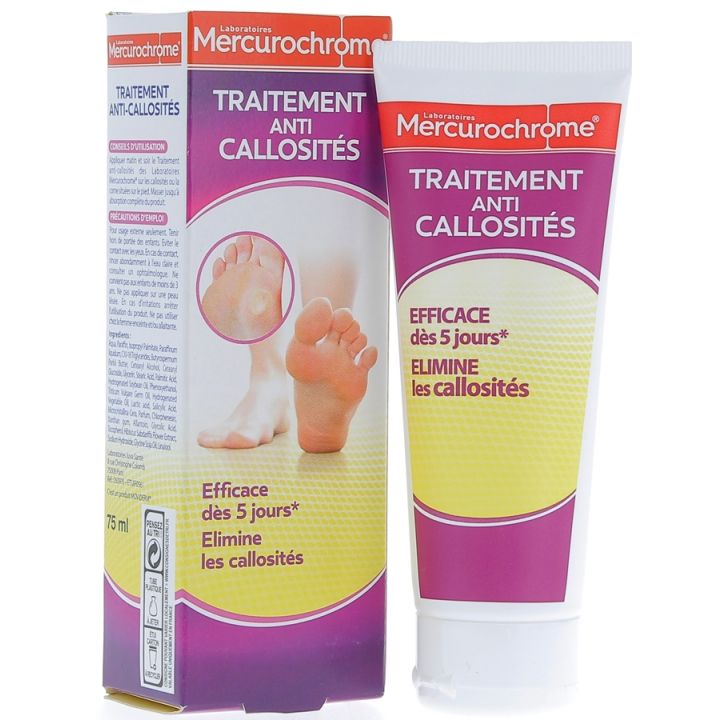 Traitement anti-callosit&eacute;s Mercurochrome - tube de 75 ml
