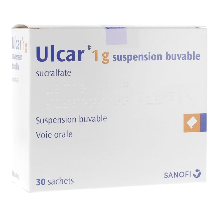 Ulcar 1g suspension buvable Sanofi - bo&icirc;te de 30 sachets
