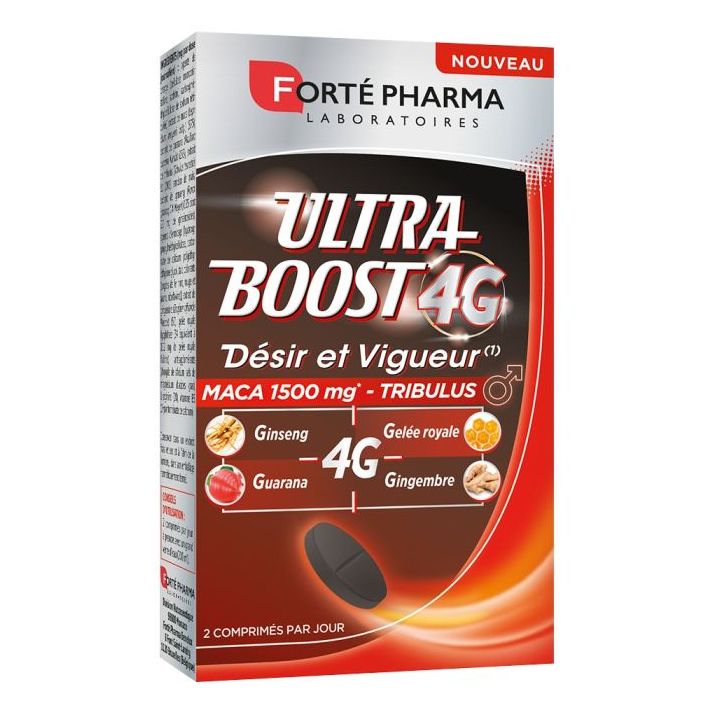 Ultra Boost 4G D&eacute;sir et vigueur Fort&eacute; Pharma - Bo&icirc;te de 30 comprim&eacute;s
