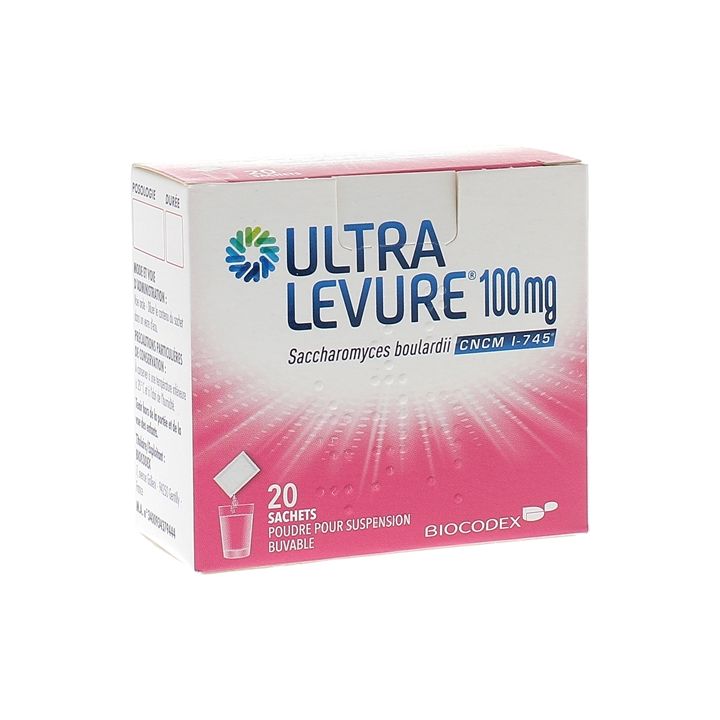 Ultra-levure 100 mg poudre pour suspension buvable - boite de 20 sachets