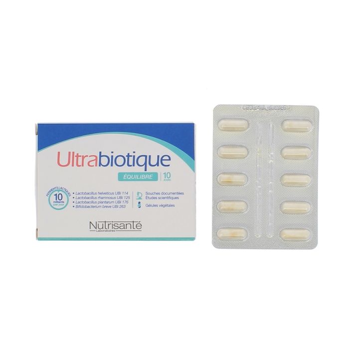 Ultrabiotique &eacute;quilibre Nutrisant&eacute; - boite de 10 g&eacute;lules