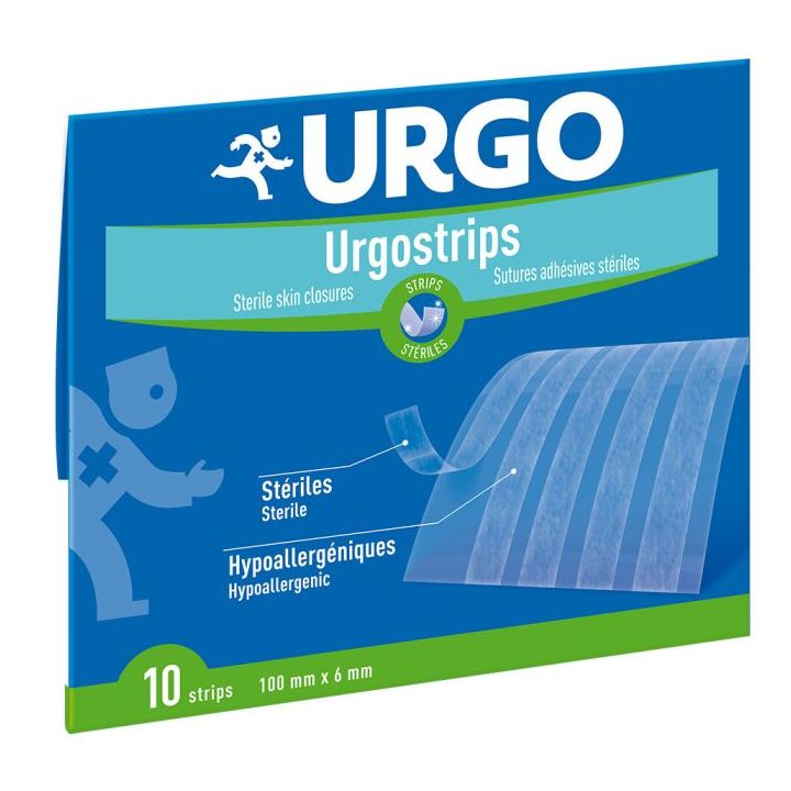 Urgostrips strips st&eacute;riles Urgo - 10 strips 100 x 6 mm