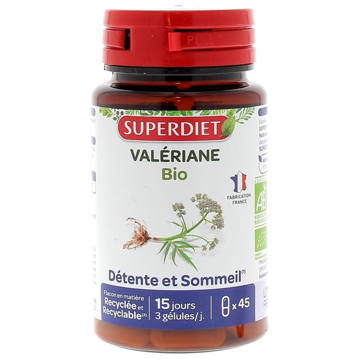 Val&eacute;riane bio Super Diet - boite de 45 g&eacute;lules