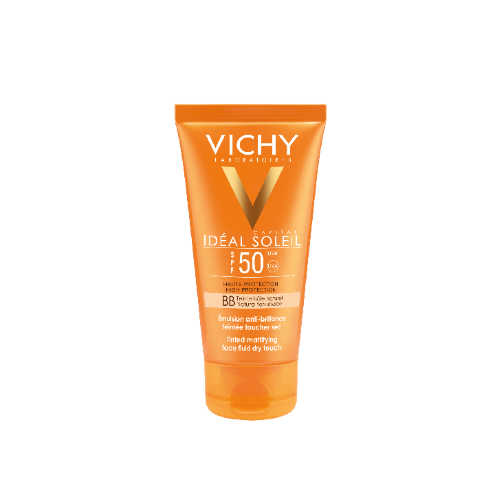 Capital soleil spf 50 haute protection BB &eacute;mulsion toucher sec teint&eacute; Vichy - tube de 50 ml