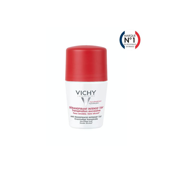 D&eacute;transpirant insensif 72h transpiration excessive Vichy - roll-on bille de 50 ml