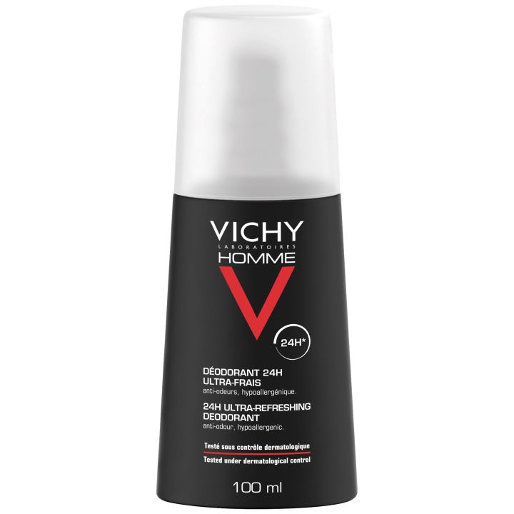 D&eacute;odorant 24h ultra frais Vichy homme - spray de 100 ml