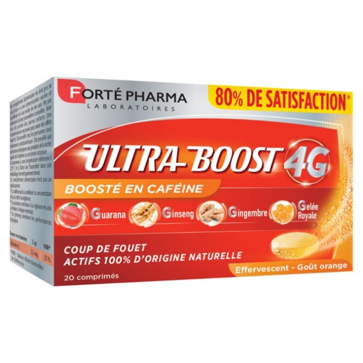 Vitalit&eacute; 4G ultra-boost Fort&eacute; pharma - bo&icirc;te de 20 comprim&eacute;s effervescents