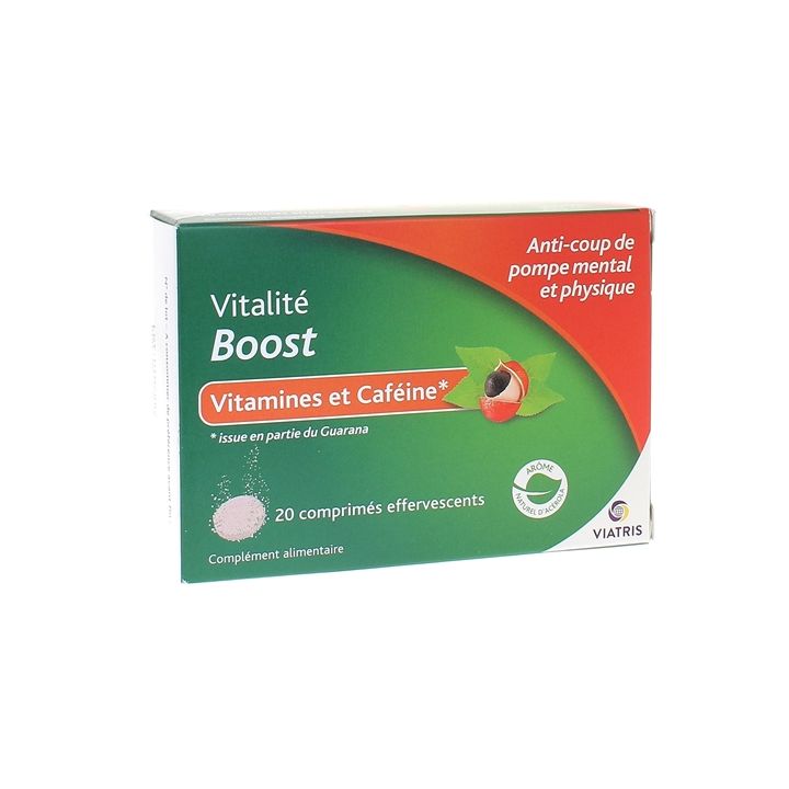 Vitalit&eacute; boost Viatris - bo&icirc;te de 20 comprim&eacute;s effervescents