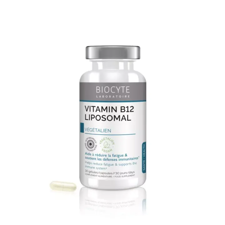 Vitamine B12 Liposomal Biocyte - pot de 30 g&eacute;lules