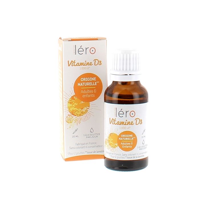 Vitamine D3 L&eacute;ro - flacon de 20 ml