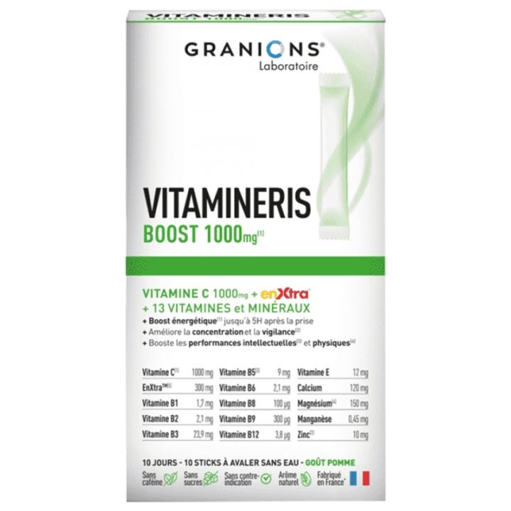 Vitamineris Boost 1000 mg Granions - bo&icirc;te de 10 sticks