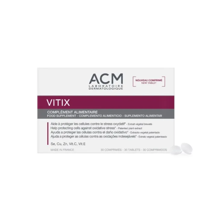 Vitix stress oxydatif ACM - boite de 30 comprim&eacute;s