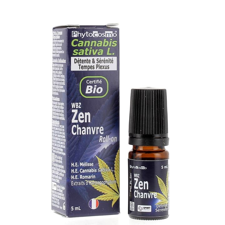 WBZ Zen Chanvre S&eacute;rum bio Phytocosmo - roll-on de 5ml