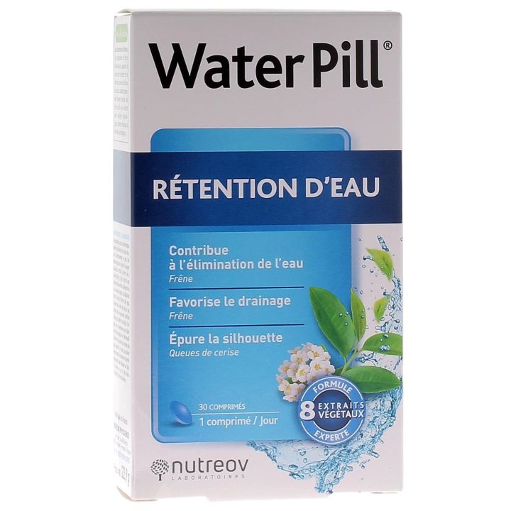 WaterPill R&eacute;tention d'eau Nutreov - boite de 30 comprim&eacute;s