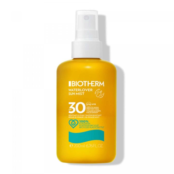 Waterlover Sun Mist Brume bi-phas&eacute;e SPF30 Biotherm - spray de 200 ml