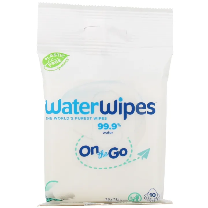 Waterwipes lingettes pour b&eacute;b&eacute;s - sachet de 10 lingettes