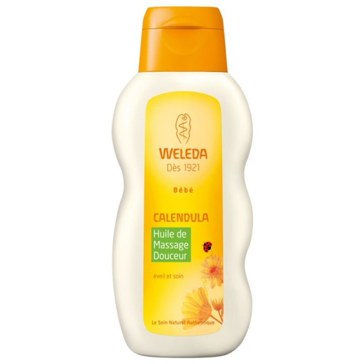 Huile de massage douceur Weleda b&eacute;b&eacute; - tube de 200 ml