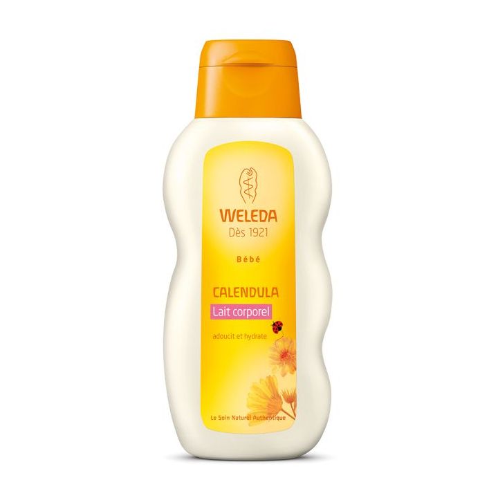 Lait corporel Calendula Weleda B&eacute;b&eacute; - flacon de 200 ml