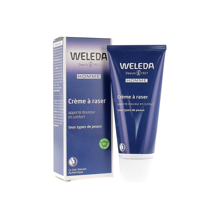 Cr&egrave;me &agrave; raser Weleda - tube de 75 ml