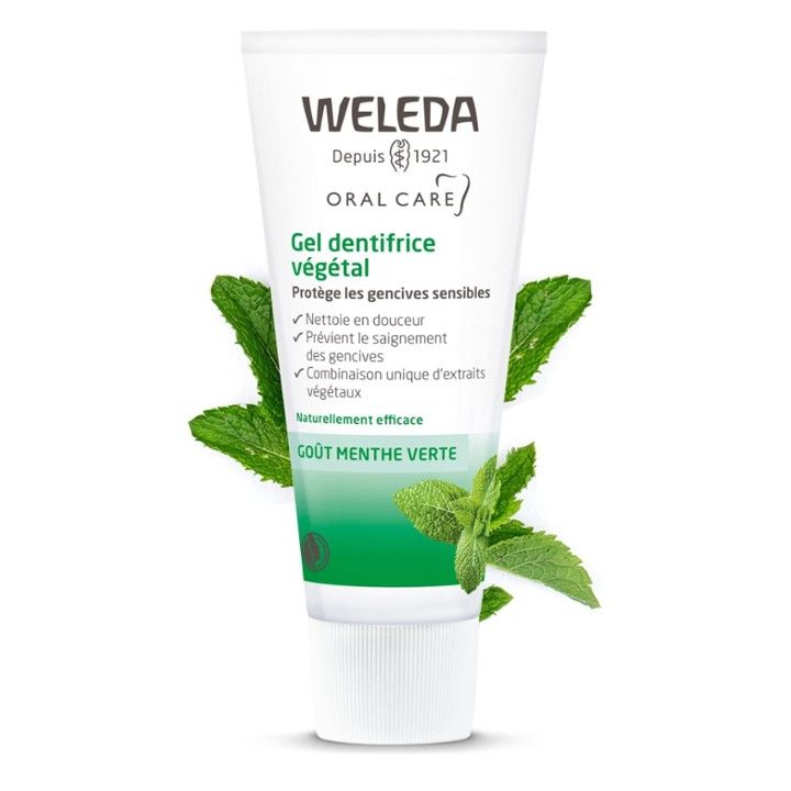 Gel dentifrice v&eacute;g&eacute;tal Weleda - tube de 75 ml
