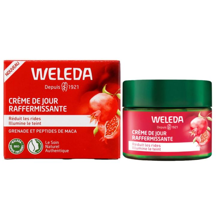 Cr&egrave;me de jour raffermissante Grenade Weleda - pot de 40 ml