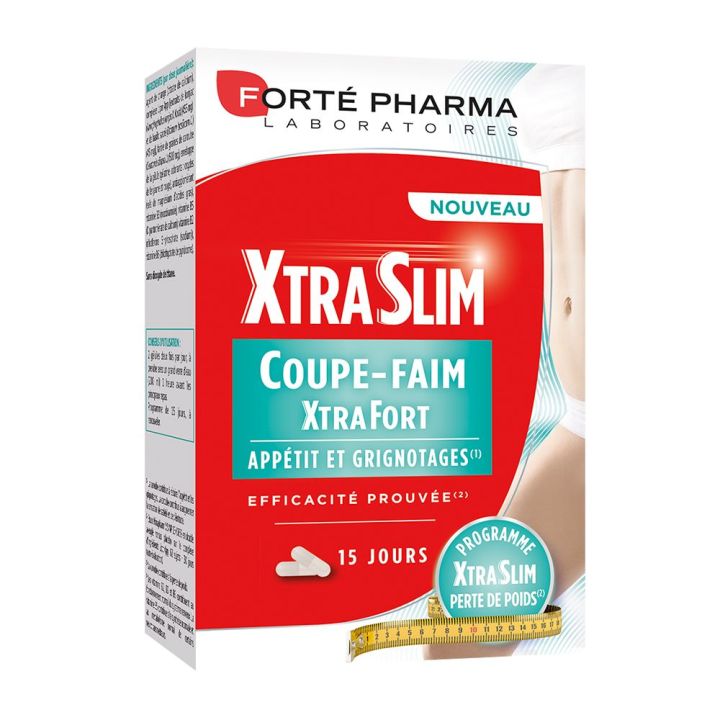 XtraSlim Coupe-faim XtraFort Fort&eacute; Pharma - bo&icirc;te de 60 g&eacute;lules