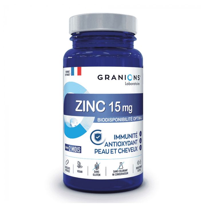 Zinc 15mg Granions - bo&icirc;te de 60 g&eacute;lules